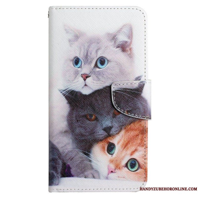 Fodral Samsung Galaxy A13 Tales Of Cats With Lanyard