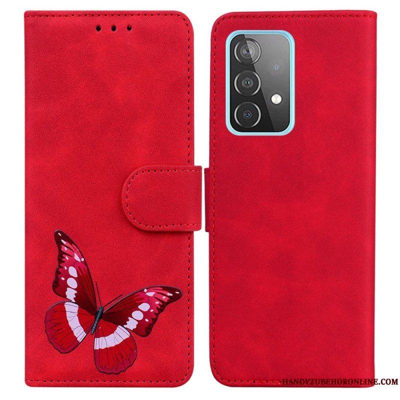 Fodral Samsung Galaxy A52 4G / A52 5G / A52s 5G Skin-touch Butterfly
