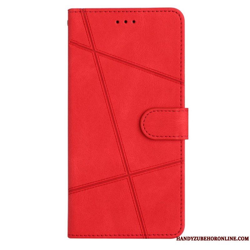 Fodral Xiaomi Redmi Note 12 4G Med Kedjar Strappy Geometrisk
