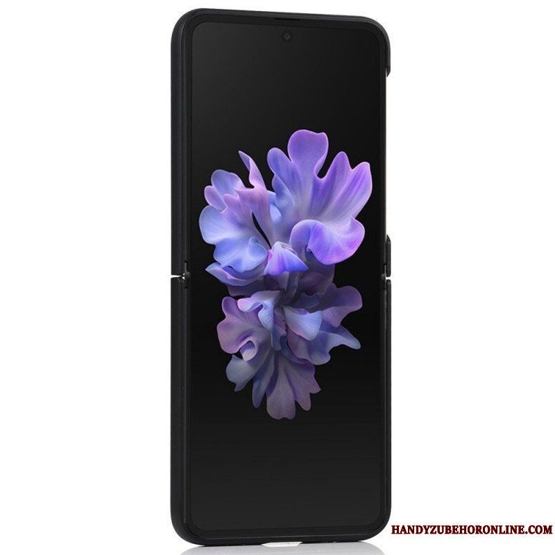 Folio-fodral Mobilskal Samsung Galaxy Z Flip 3 5G Läderfodral Matt Med Stativ