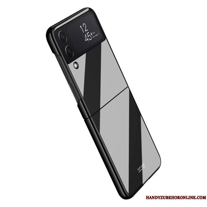 Folio-fodral Mobilskal Samsung Galaxy Z Flip 4 Läderfodral Spegel