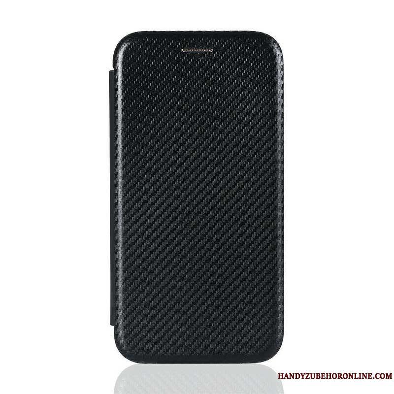 Folio-fodral Samsung Galaxy A42 5G Läderfodral Kolfiber