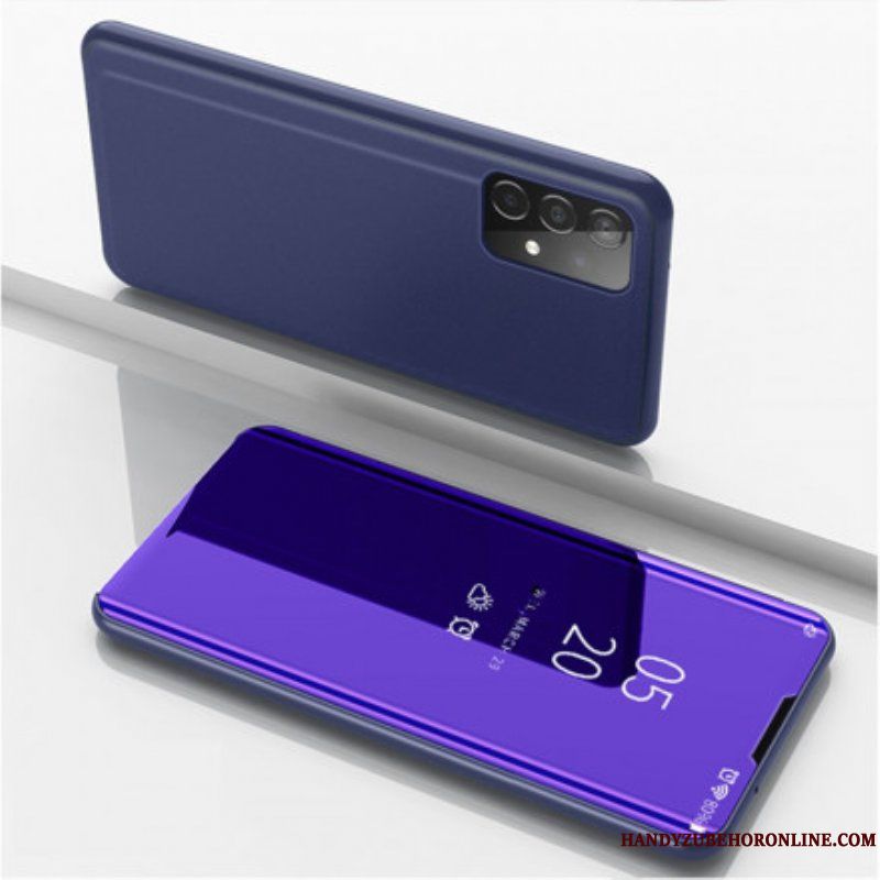 Folio-fodral Samsung Galaxy A52 4G / A52 5G / A52s 5G Läderfodral Spegel