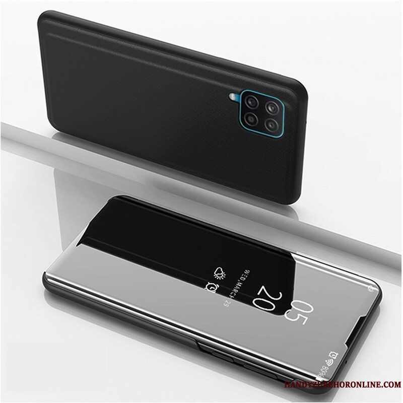 Folio-fodral Samsung Galaxy M12 / A12 Läderfodral Spegel