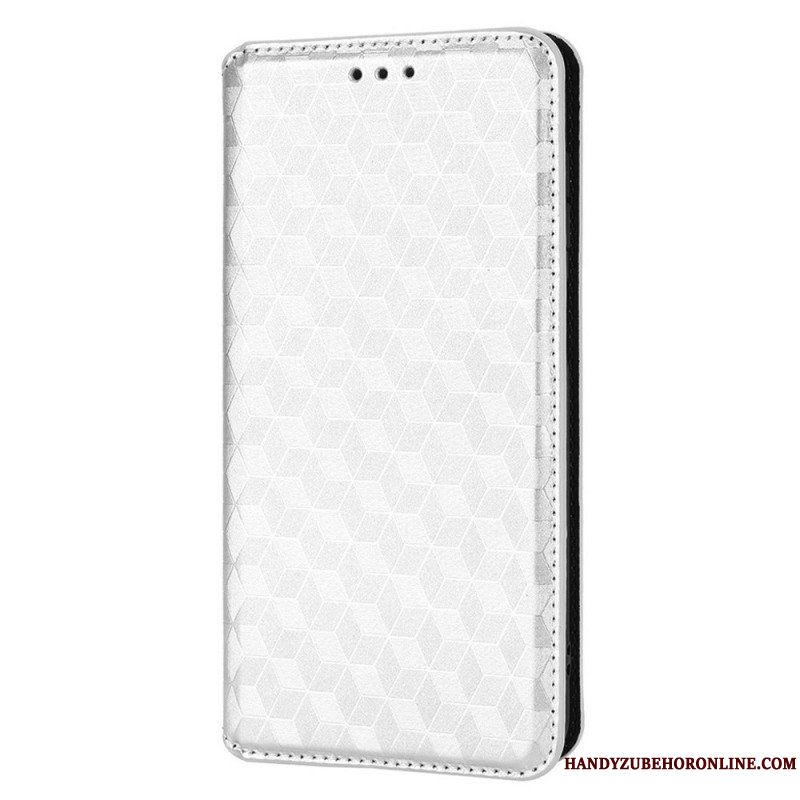 Folio-fodral Samsung Galaxy M23 5G Läderfodral 3d Cube Lädereffekt