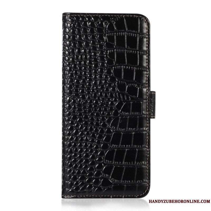 Folio-fodral Samsung Galaxy M33 5G Crocodile Style Rfid
