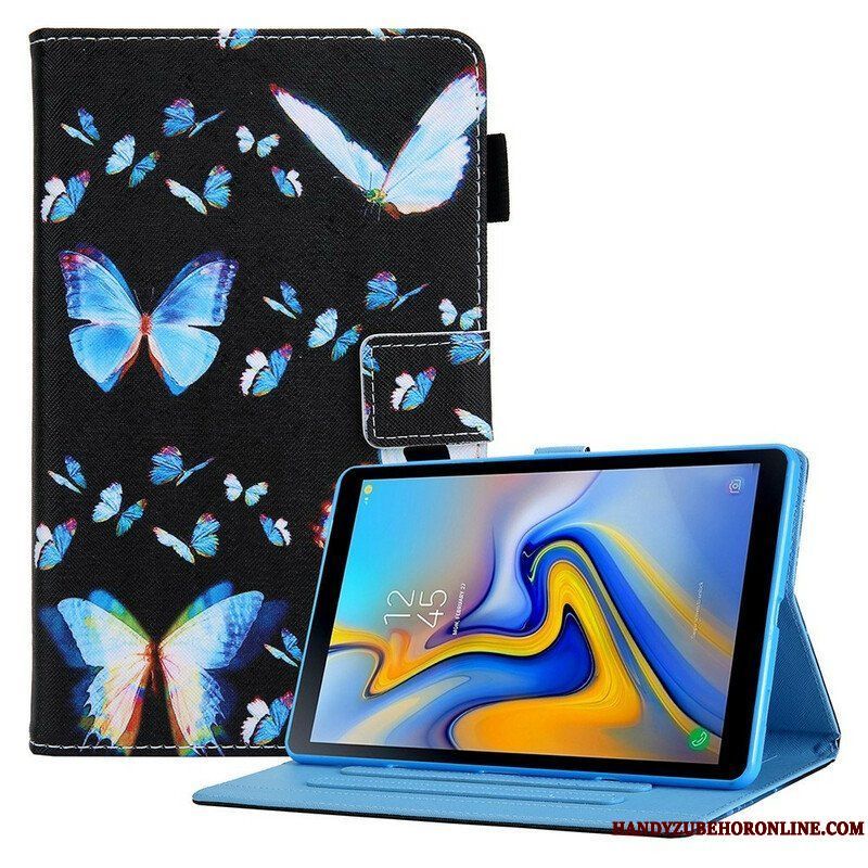 Folio-fodral Samsung Galaxy Tab A7 Lite Flera Fjärilar