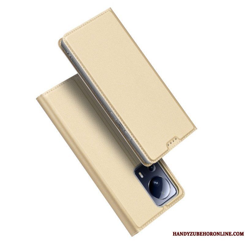 Folio-fodral Xiaomi 13 Lite Läderfodral Skin-pro Series Dux Ducis