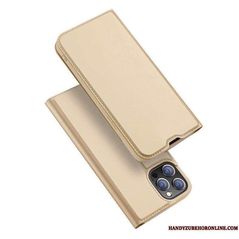 Folio-fodral iPhone 13 Pro Max Läderfodral Skin Pro Series Dux Ducis