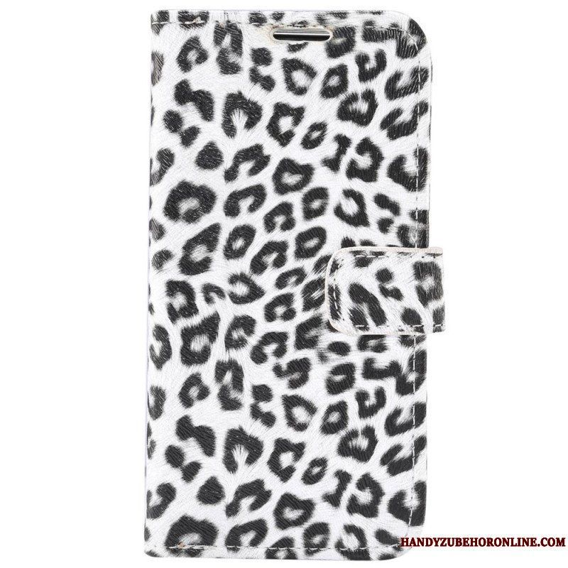 Folio-fodral iPhone 14 Pro Leopard