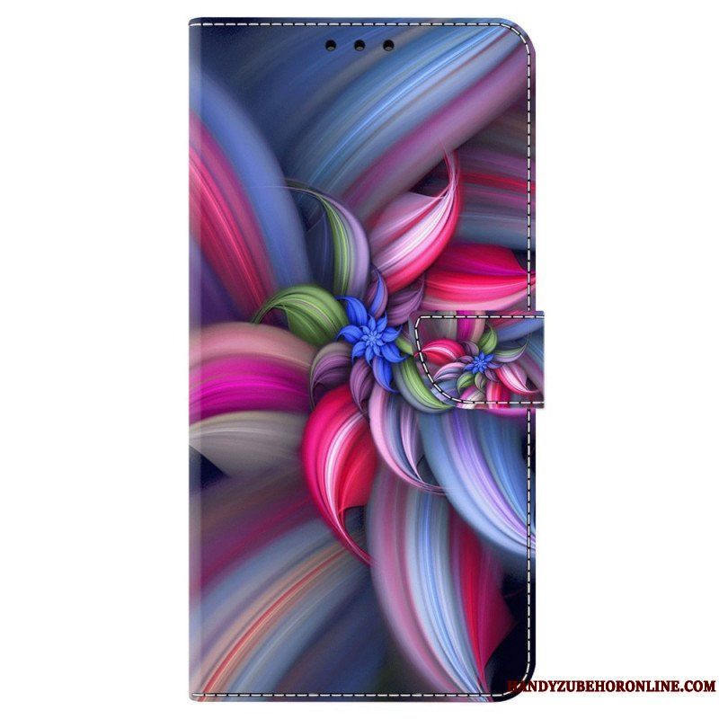 Läderfodral iPhone 15 Pro En Blomma