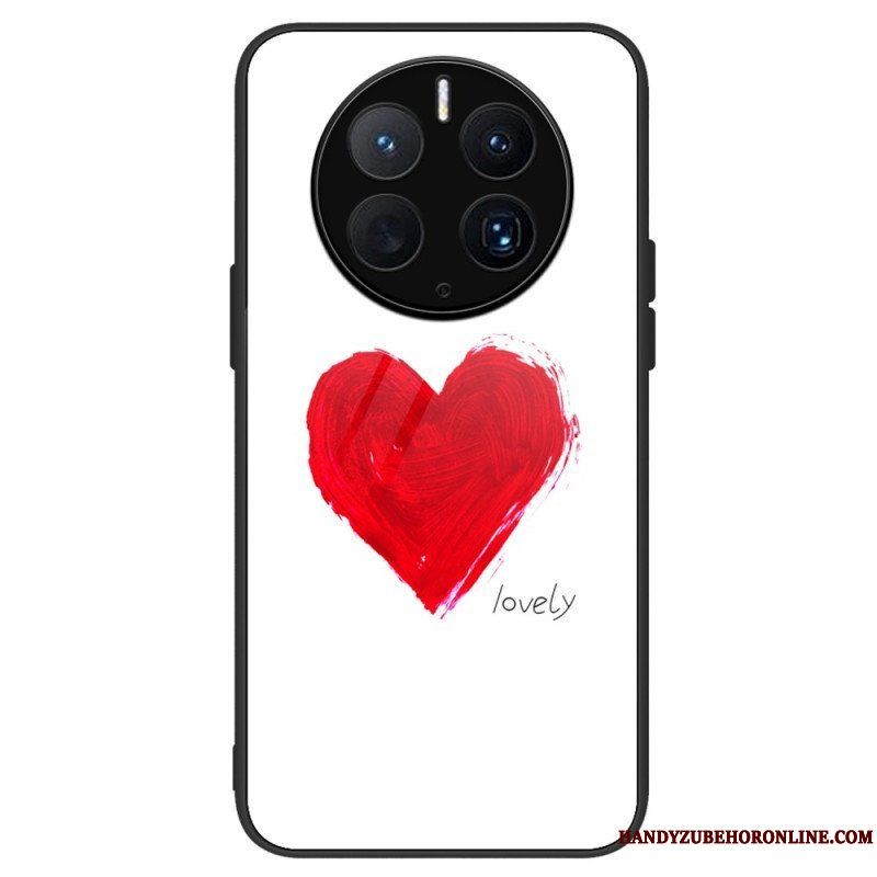 Mobilskal Huawei Mate 50 Pro Hjärta I Härdat Glas