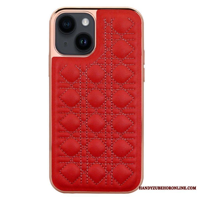Mobilskal iPhone 14 Plus Vietao Couture Lädereffekt