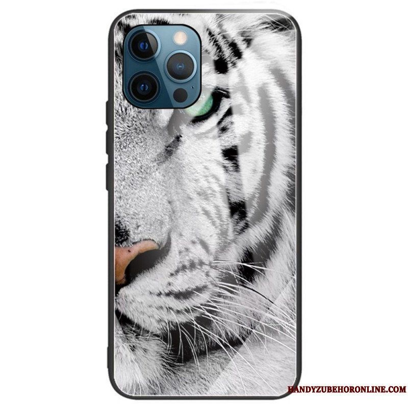 Mobilskal iPhone 14 Pro Max Tiger Härdat Glas