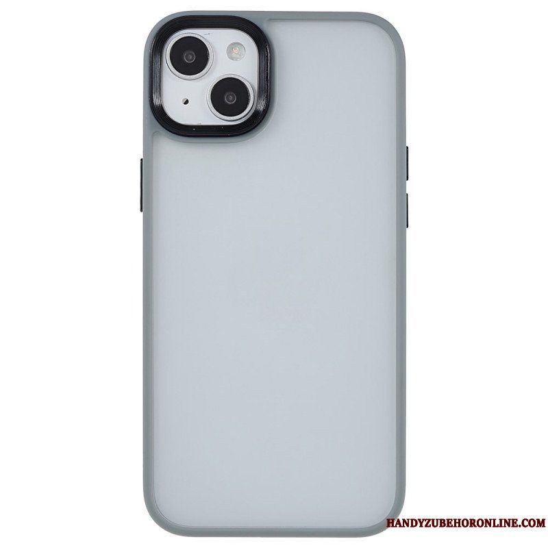 Mobilskal iPhone 15 Plus Akrylbaksida Och Silikonkanter