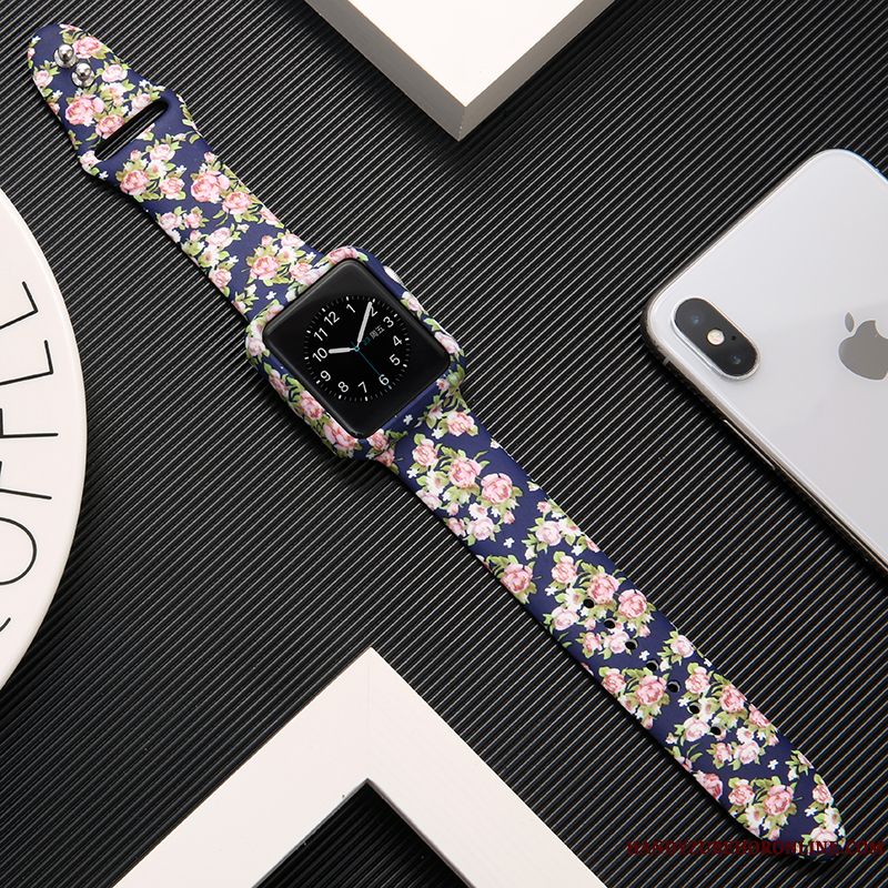Skal Apple Watch Series 1 Kreativa Trend Tryck, Fodral Apple Watch Series 1 Påsar Rosa