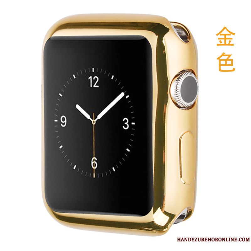 Skal Apple Watch Series 1 Silikon Transparent Svart, Fodral Apple Watch Series 1 Påsar Tunn