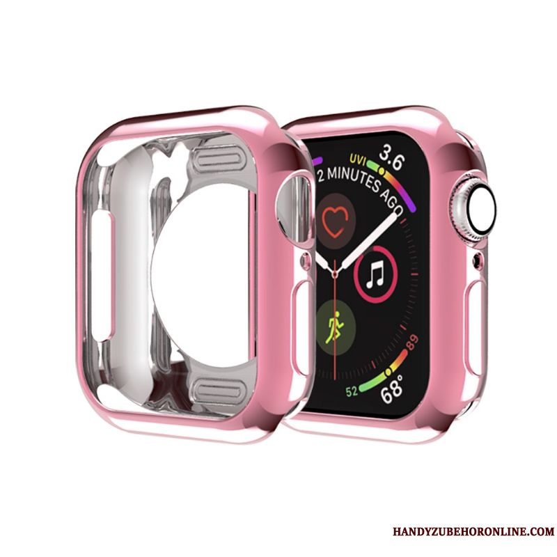Skal Apple Watch Series 2 Silikon Guld Slim, Fodral Apple Watch Series 2 Skydd Skärmskydd Film Frame