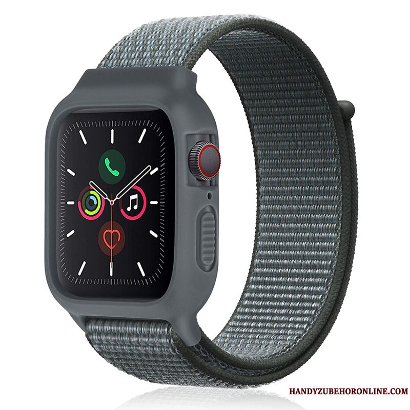 Skal Apple Watch Series 2 Silikon Svart Nylon, Fodral Apple Watch Series 2 Sport Ny