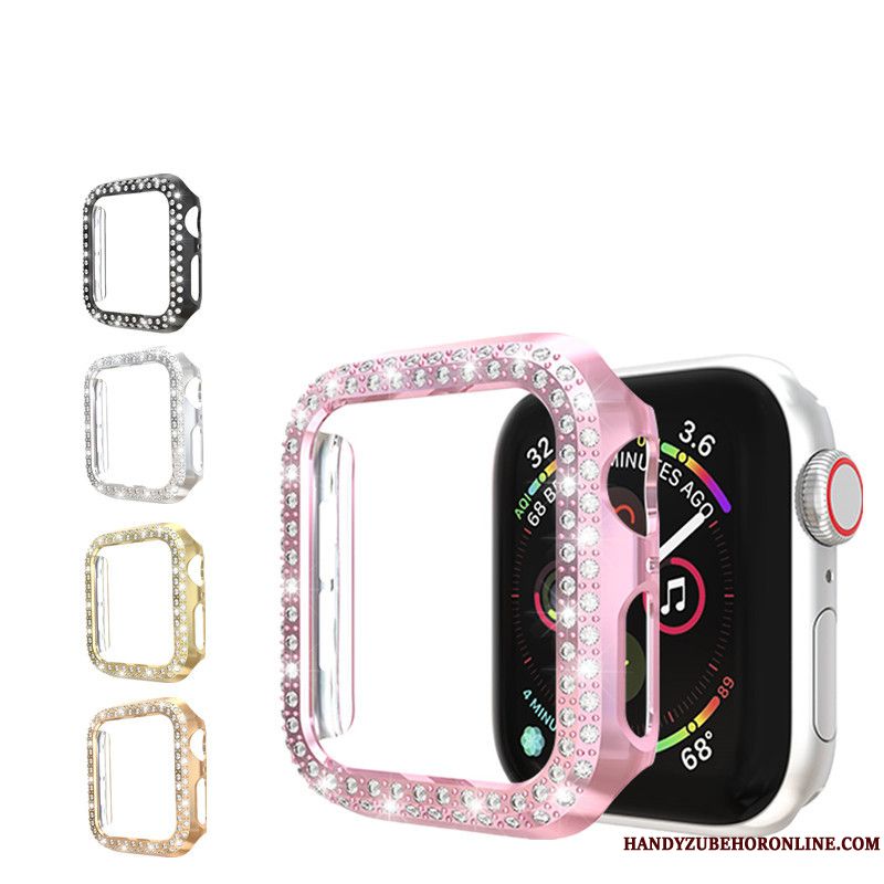 Skal Apple Watch Series 2 Strass Pulver Rose, Fodral Apple Watch Series 2 Påsar Plating Slim