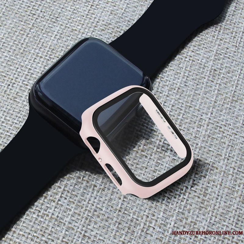 Skal Apple Watch Series 4 Påsar Härdning Röd, Fodral Apple Watch Series 4 Skydd Skärmskydd Film Frame