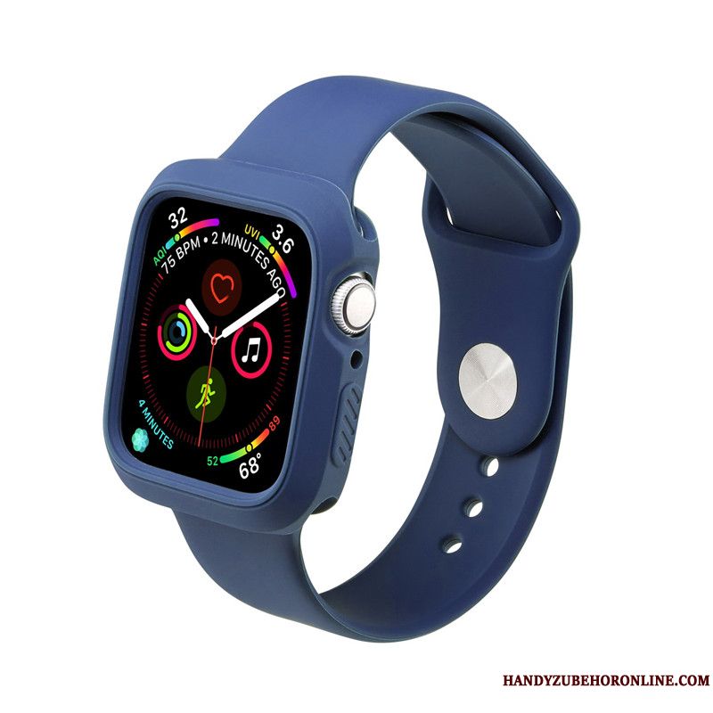 Skal Apple Watch Series 4 Påsar Trend Sport, Fodral Apple Watch Series 4 Silikon Impermeabel Röd