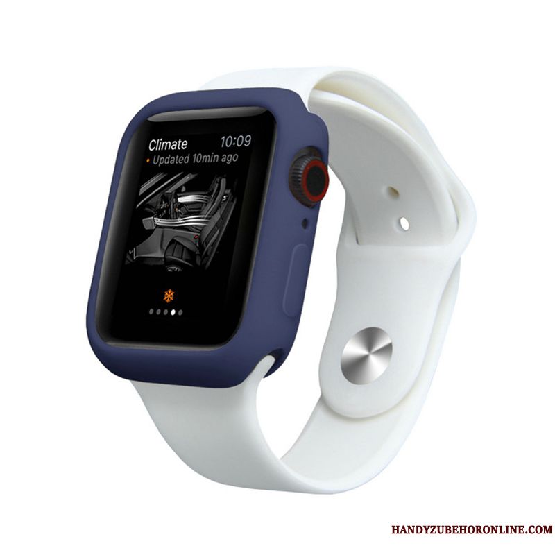 Skal Apple Watch Series 4 Silikon Candy Färg Purpur, Fodral Apple Watch Series 4 Mjuk