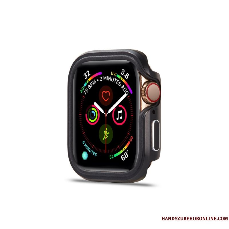 Skal Apple Watch Series 5 Metall Fallskydd Guld, Fodral Apple Watch Series 5 Skydd Legering Trend