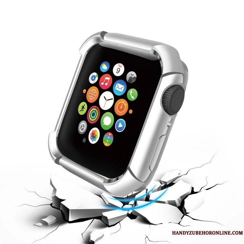 Skal Apple Watch Series 5 Silikon Svart Trend, Fodral Apple Watch Series 5 Påsar Cow Fallskydd