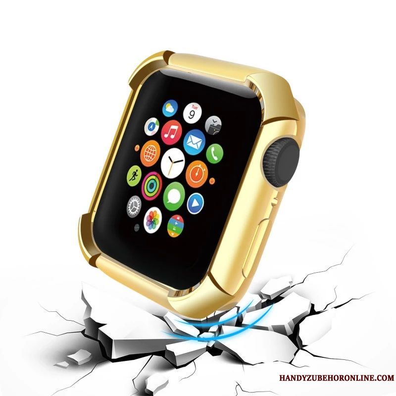 Skal Apple Watch Series 5 Silikon Svart Trend, Fodral Apple Watch Series 5 Påsar Cow Fallskydd