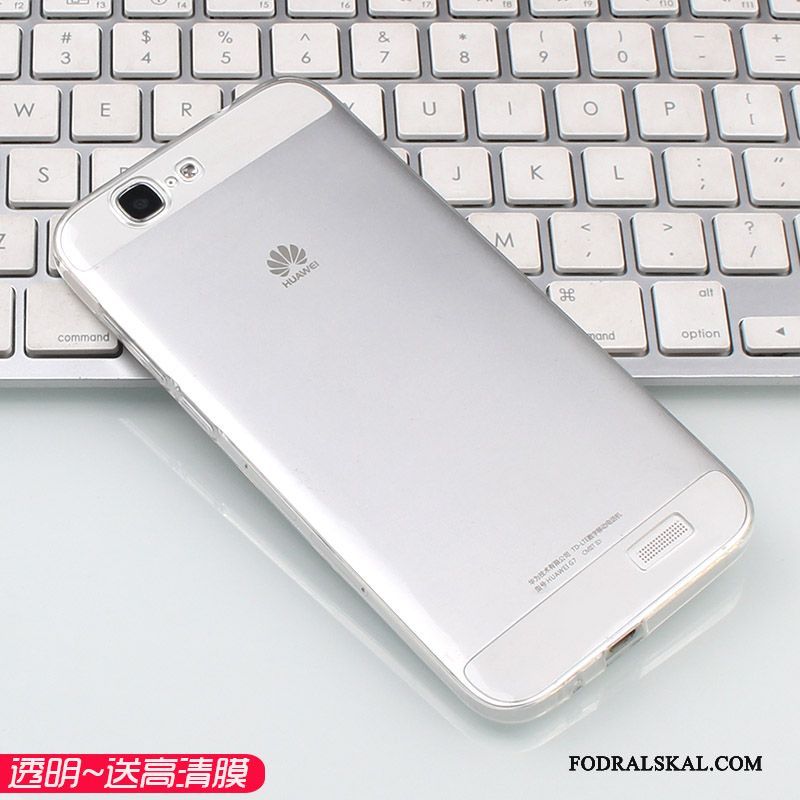 Skal Huawei Ascend G7 Mjuk Fallskydd Stor, Fodral Huawei Ascend G7 Skydd Telefon Transparent