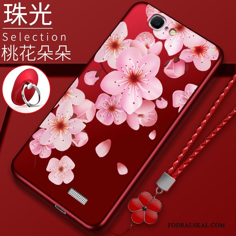 Skal Huawei Ascend G7 Silikon Rödtelefon, Fodral Huawei Ascend G7 Kreativa Ny Slim