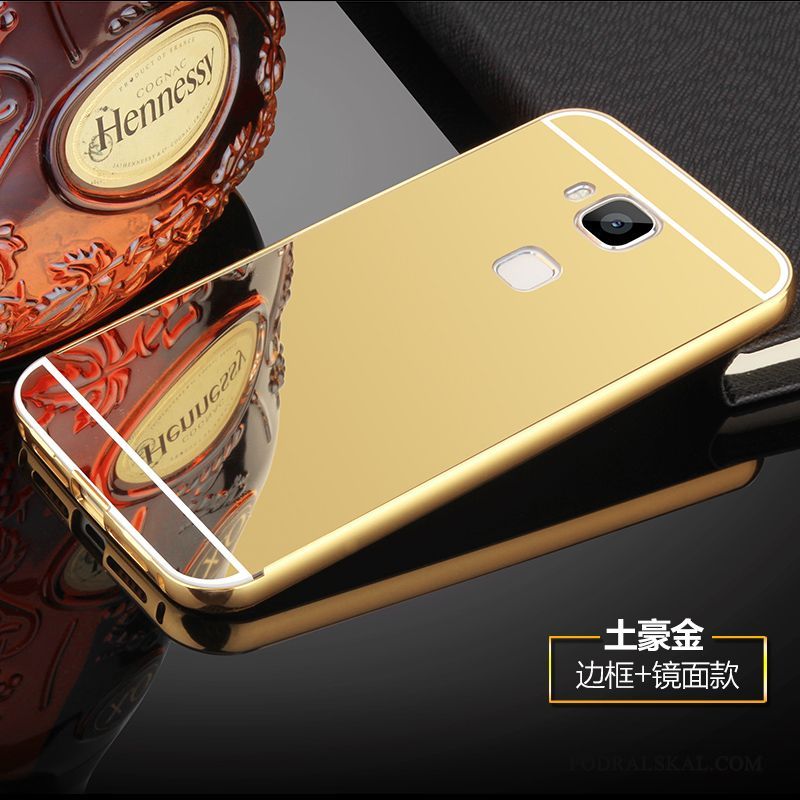 Skal Huawei G7 Plus Metall Blå Hård, Fodral Huawei G7 Plus Skydd Bakre Omslag Frame