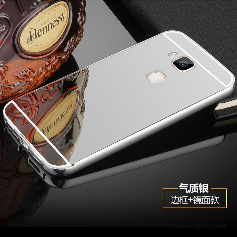 Skal Huawei G7 Plus Metall Telefon Fallskydd, Fodral Huawei G7 Plus Skydd Rosa Frame