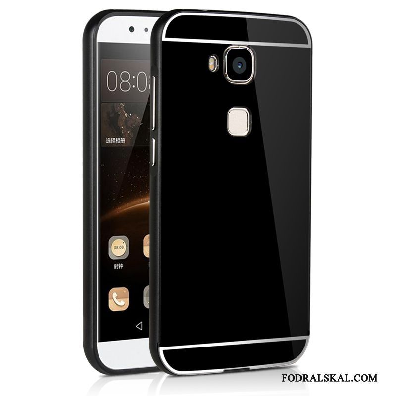 Skal Huawei G7 Plus Metall Telefon Frame, Fodral Huawei G7 Plus Skydd Röd Slim