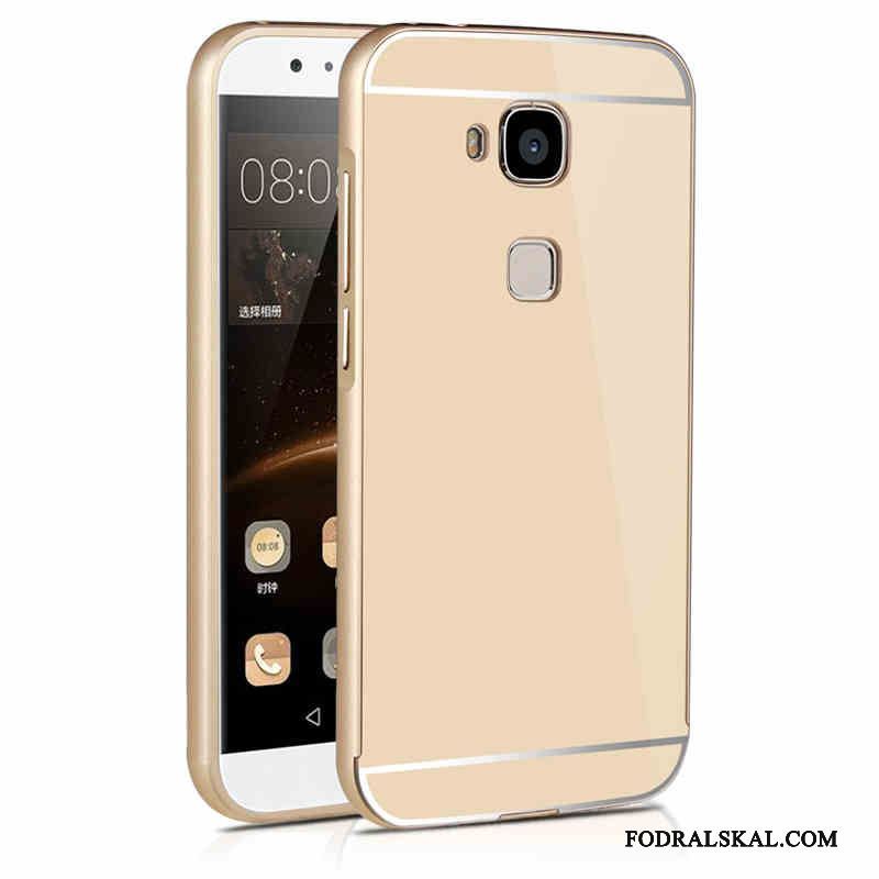 Skal Huawei G7 Plus Metall Telefon Hård, Fodral Huawei G7 Plus Skydd Blå Frame