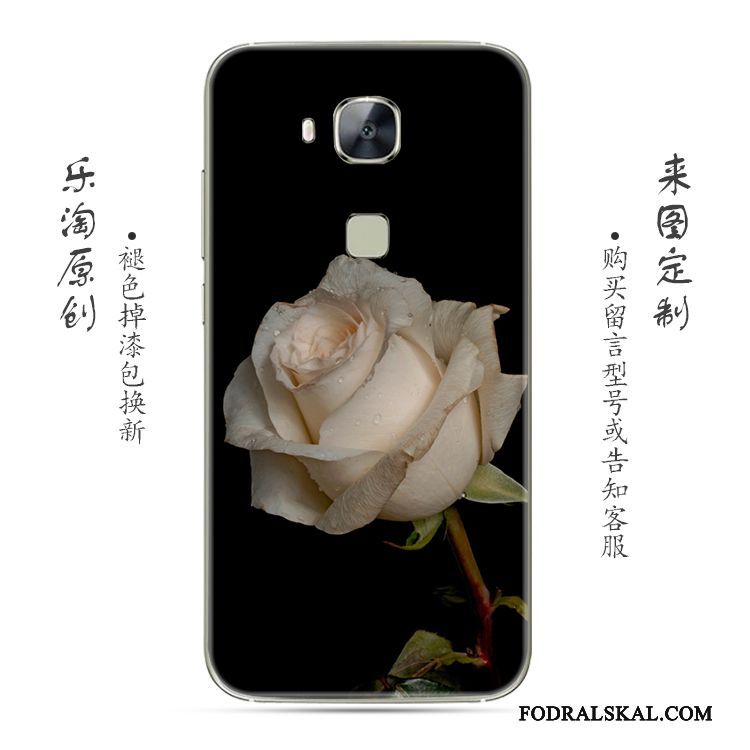 Skal Huawei G7 Plus Mjuk Enkel Blommor, Fodral Huawei G7 Plus Silikon Rosatelefon