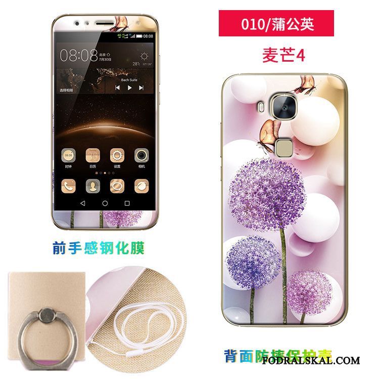 Skal Huawei G7 Plus Mjuk Rosa Skärmskydd Film, Fodral Huawei G7 Plus Silikon Telefon Härdning
