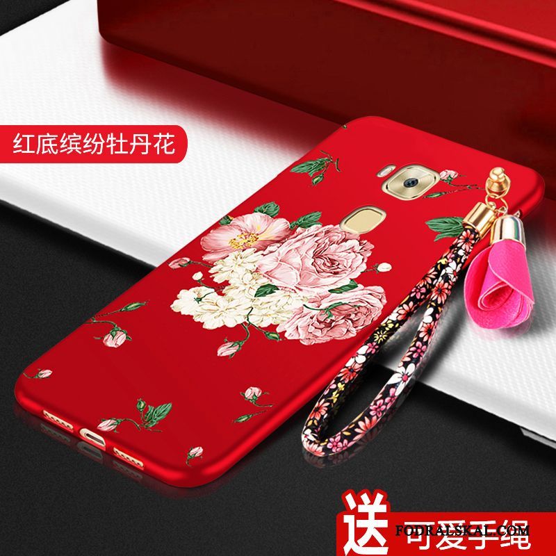 Skal Huawei G7 Plus Mjuk Telefon Röd, Fodral Huawei G7 Plus Silikon