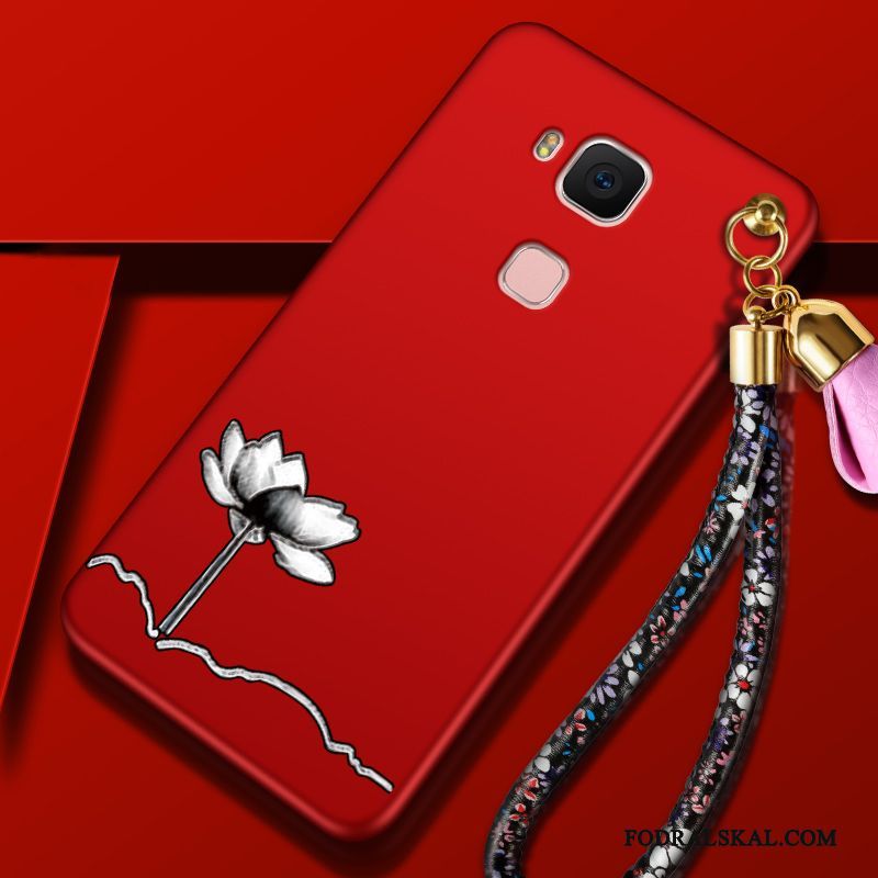 Skal Huawei G7 Plus Påsar Fallskydd Trend, Fodral Huawei G7 Plus Silikon Rödtelefon