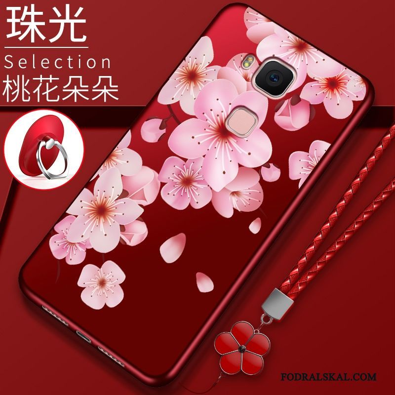 Skal Huawei G7 Plus Silikon Röd Trend, Fodral Huawei G7 Plus Skydd Telefon Ny