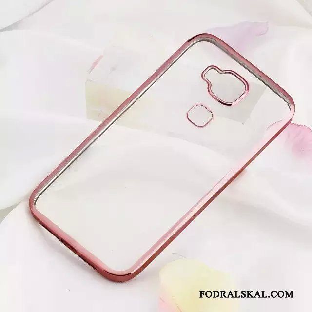 Skal Huawei G7 Plus Skydd Guld Transparent, Fodral Huawei G7 Plus Mjuk Telefon
