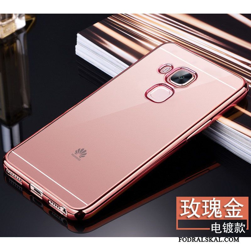Skal Huawei G7 Plus Skydd Rosatelefon, Fodral Huawei G7 Plus Mjuk Transparent Fallskydd