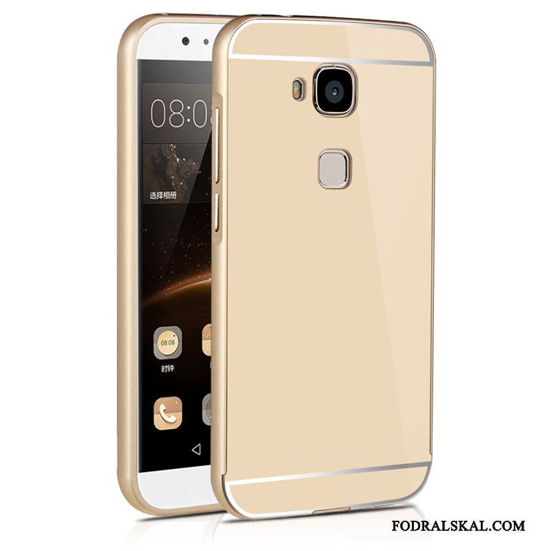 Skal Huawei G9 Plus Metall Svart Frame, Fodral Huawei G9 Plus Telefon