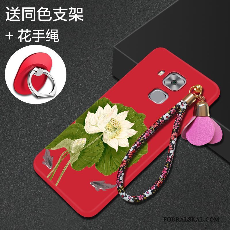 Skal Huawei G9 Plus Mjuk Telefon Fallskydd, Fodral Huawei G9 Plus Skydd Röd Trend
