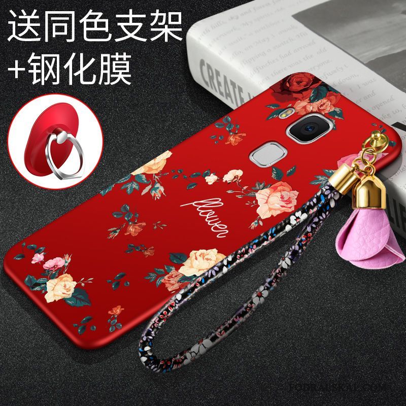 Skal Huawei G9 Plus Mjuk Telefon Röd, Fodral Huawei G9 Plus Silikon Fallskydd