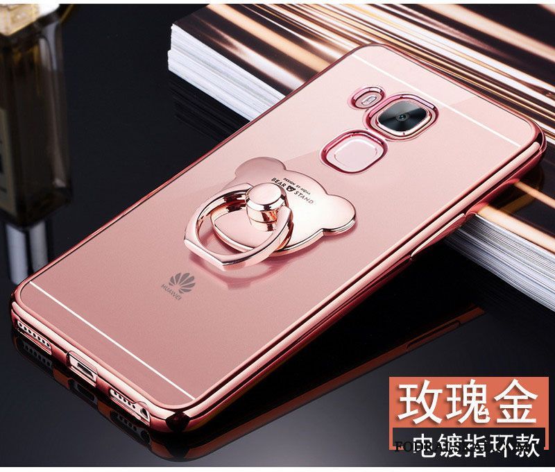 Skal Huawei G9 Plus Mjuk Transparent Rosa, Fodral Huawei G9 Plus Silikon Telefon Fallskydd