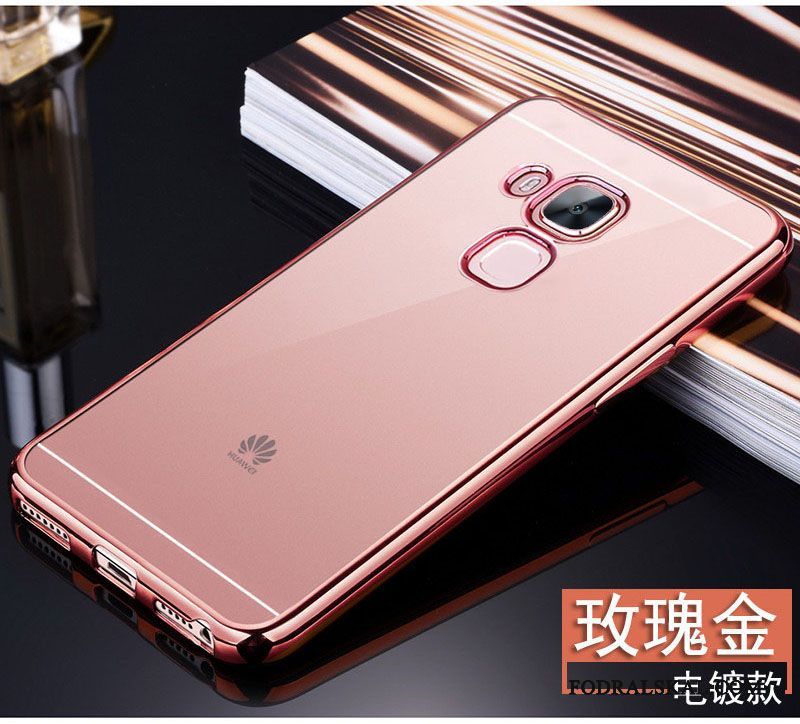 Skal Huawei G9 Plus Mjuk Transparent Rosa, Fodral Huawei G9 Plus Silikon Telefon Fallskydd