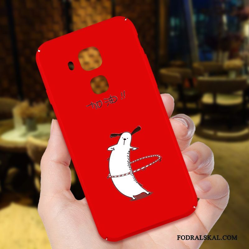 Skal Huawei G9 Plus Påsar Telefon Nubuck, Fodral Huawei G9 Plus Röd Svart
