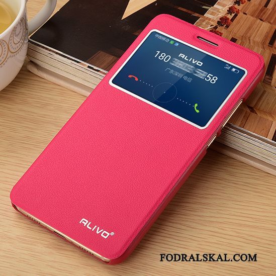 Skal Huawei G9 Plus Skydd Telefon Rosa, Fodral Huawei G9 Plus Läderfodral